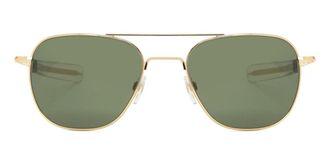 American Optical Original Pilot 1GNG Mens Sunglasses Gold Size 55