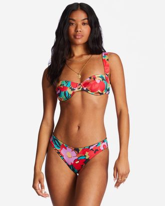 Billabong B&uuml;gel-Bikini-Top BILLABONG Islands Away, Damen, Gr. XS, Cup B, bunt (multi), Obermaterial: 85% Polyester, 15% Elasthan;, Bikini-Oberteile B&uuml;gel-Bikini