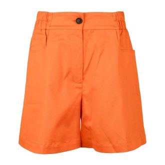 Semicouture Shorts - Dames - Korte Broeken - Oranje - XL - Katoen - Korte Broeken