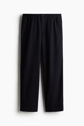 H&M Twillhose in Relaxed Fit - Marineblau