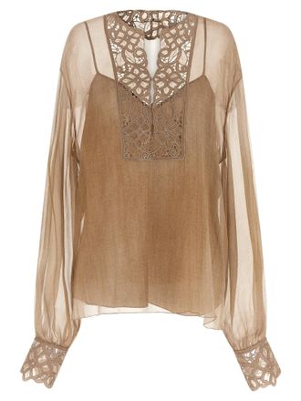 Ermanno Scervino Silk Womens Blouse
