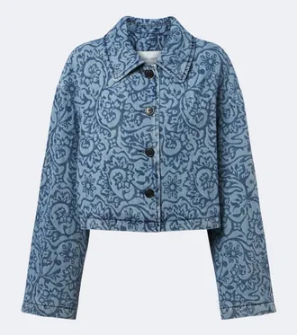 Dries Van Noten Floral denim jacket