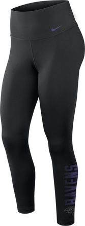 Nike Baltimore Ravens Primetime One Nike Womens Dri-FIT NFL High-Rise Leggings in Black | 050L00A8G-F4T