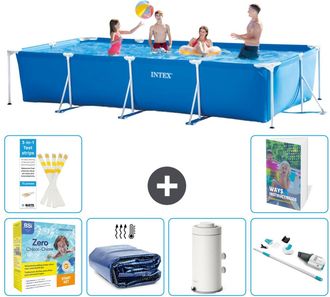Intex Piscina Con Estructura Rectangular - 450x220x84 Cm - 7-piezas S22
