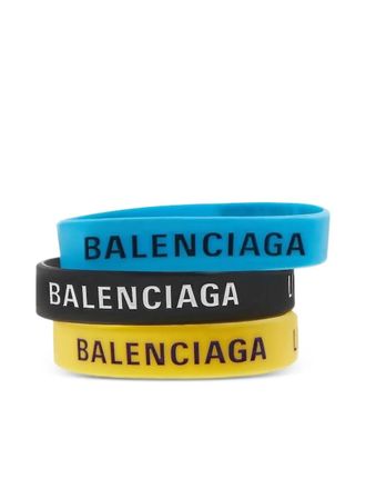 Balenciaga limited-edition bracelets (pack of three) - Blue