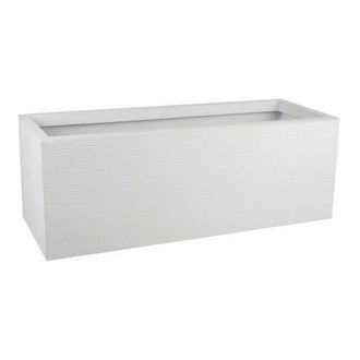 Eda Eda - Plastique-jardinera Graphit Up - 57 L - Dimensiones 79,5 X 29,5 X 29,5 Cm - Blanco Cerus&eacute;