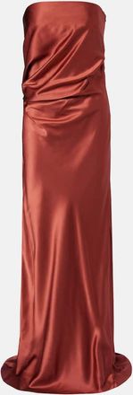 The Sei Abito bustier in charmeuse di seta