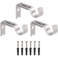 OEM Juego De Soportes De Pared Ajustables Para Barras De Cortina (3 Piezas) - Accesorios Para Cortinas - Crezuo