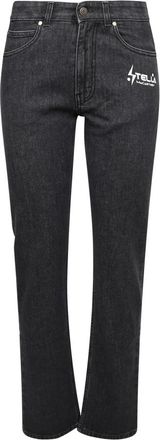 Stella McCartney Jeans - Dames - Bootcut Jeans - Zwart - 2XS - Jeans