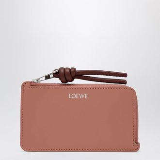 Loewe Card holder with coin pocket Blush/Mahogany