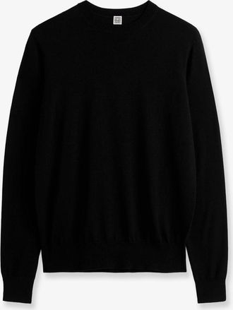 Toteme Maglia Fine Crew Knit in misto lana e seta - TOTEME - gender_Woman