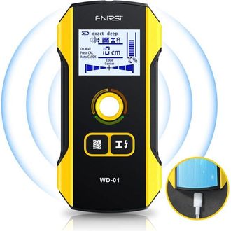 OEM Esc&aacute;ner De Pared 6 En 1, Detector Electr&oacute;nico De Vigas De Madera, Detector De Orificios De Posicionamiento Mejorado Para Centro Y Borde De Madera, Cab