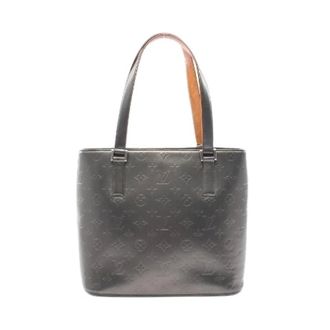 Louis Vuitton Pre-owned Tote Bags, female, Black, Size: ONE SIZE Pre-owned Stockton Monogram Mat Handbag