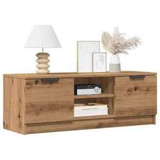Berkfield Home TV Cabinet Artisan Oak 102x35x36.5 cm Engineered Wood in Brown