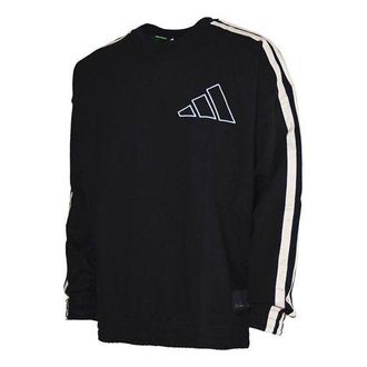 adidas Dp hdn crew Round Neck Pullover Long Sleeves Black GH4779