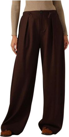 Suncoo Dames, Broeken, Bruin, Maat: XS Poliester