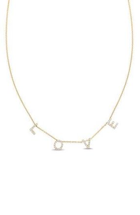 Bony Levy Icon Diamond Love Pendant Necklace in 18K Yellow Gold at Nordstrom Rack
