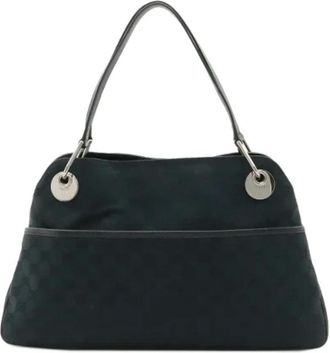 Gucci Pre-owned Handbags, female, Black, Size: ONE SIZE Pre-owned Canvas gucci-bags