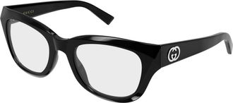 Gucci Optisch Montuur - Dames - Brillen - Zwart - 53 MM - Accessoires