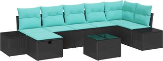 vidaXL Set Di Divani 5 Pz Polyrattan Vidaxl
