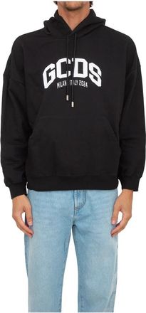 GCDS Stijlvolle Sweatshirt voor Mannen en Vrouwen - Heren - Hoodies - Zwart - L - Katoen - Hoodies & sweatvesten