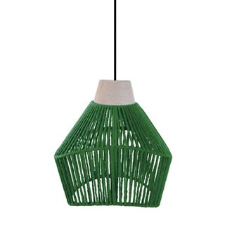 Tosel Suspensi&oacute;n metal,madera Alt.80cm natural Pantalla: verde