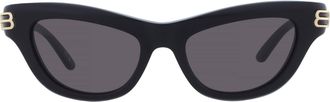 Balenciaga Grey Cat Eye Ladies Sunglasses BB0430S 001 54