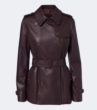 Burberry Leather trench coat