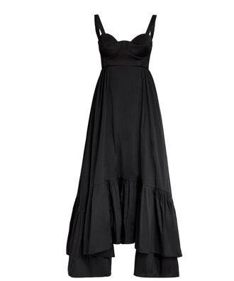 ANNA OCTOBER Black Swan Dress Size S
