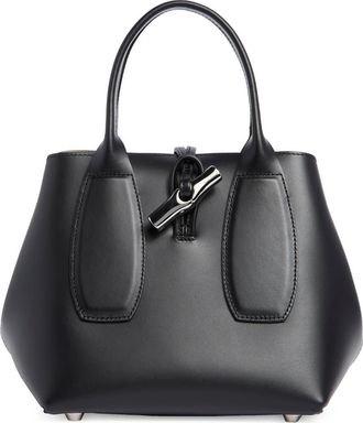 Longchamp Le Roseau Box Cube Handbag in Black at Nordstrom Rack