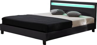 Habitat et Jardin Habitat Et Jardin - Cama Con Cabecero Led maria - 140 X 190 Cm - Negro