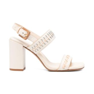 Zimmermann High Heel Sandals, female, White, Size: 11 US Alchemy Leather Heel Sandals