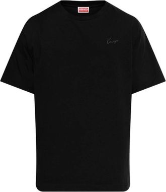 Kenzo Katoenen T-shirt - Heren - T-shirts - Zwart - L - Katoen - Tops