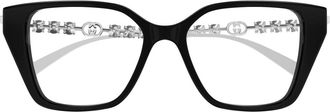 Gucci Gucci Gg1969o Linea Emblem 002 Black Silver/ Strass Glasses