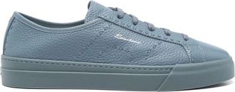 Santoni Schoenen, Heren, Blauw, 40 EU, Stijlvolle Sneakers voor Moderne Trendsetters