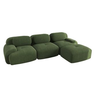Urban Meuble Sof&aacute; modular en pana verde