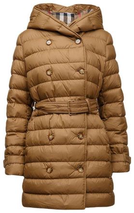 Burberry Gewatteerde jas Taupebruin