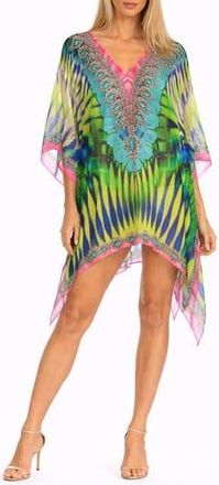 Ranee&rsquo;s Butterfly Print Poncho in Blue at Nordstrom Rack