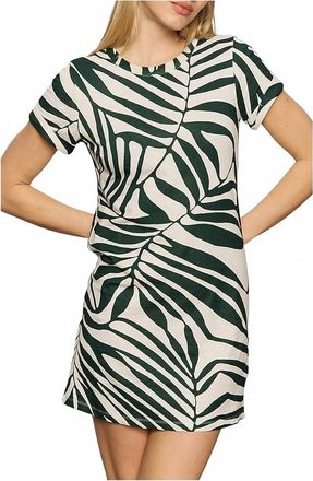 Sanctuary Perfect Tee Remix Dress In Green Oasis