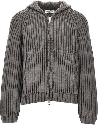 Our Legacy Level full-zip hooded cardigan Man 46