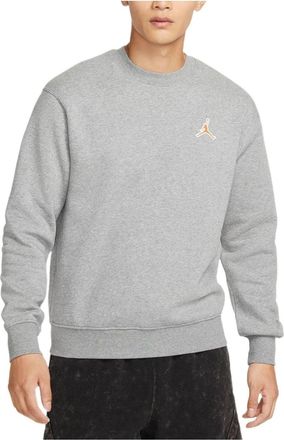 Nike Jordan Air Jordan Classic Flying Solid Color Fleece Lined Round Neck Sweatshirt Carbon Grey FD0594-091