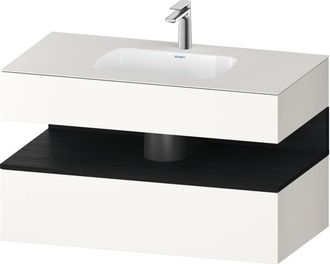 Duravit Qatego Lavabo Encastrado Con Base De Lavabo Consola, - Duravit