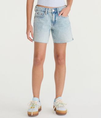 A&eacute;ropostale Low-Rise Baggy Denim Shorts 6