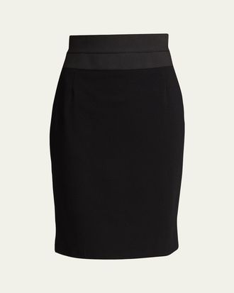 Akris High-Waist Jersey Pencil Skirt