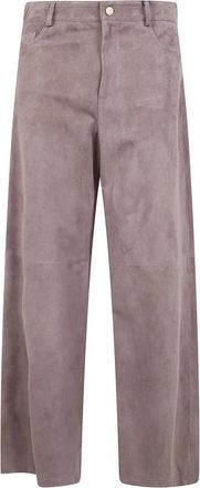 Max Mara Broeken, Dames, Roze, S, Lederbroek