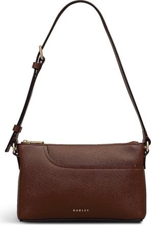 Radley London Pockets Textured Mini Top Zip Shoulder Bag in Chocolate at Nordstrom Rack