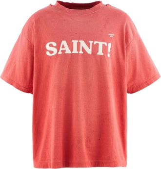 Saint Mxxxxxx T-shirt con logo - Rosso