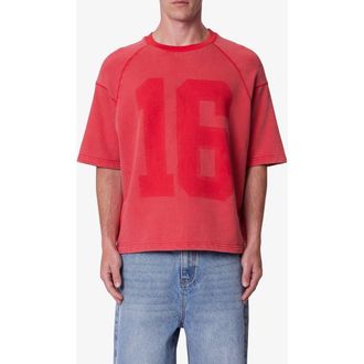 mnml Vintage French Terry Graphic T-Shirt in Red at Nordstrom, Size Xx-Large