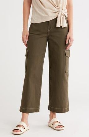 Democracy Crop Wide Leg Cargo Pants in Caper at Nordstrom Rack, Size 4