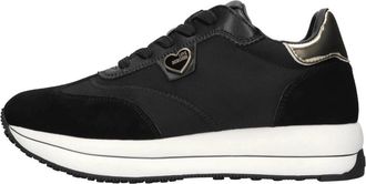 Love Moschino New Pop Love Sneakers - Dames - Sneakers - Zwart - 37 EU - Leer - Schoenen